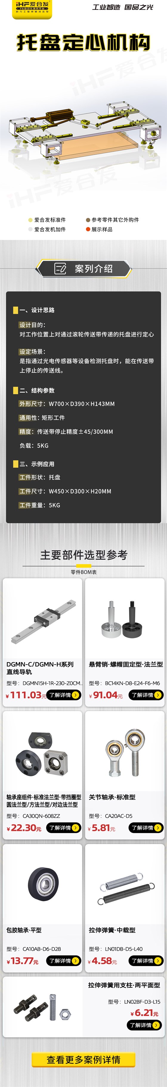 愛合發(fā)：案例介紹，托盤定心機構(gòu)！