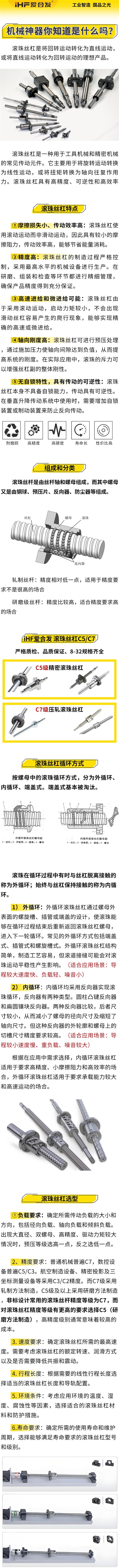 愛合發(fā)：機械神神器，滾珠絲杠循環(huán)方式