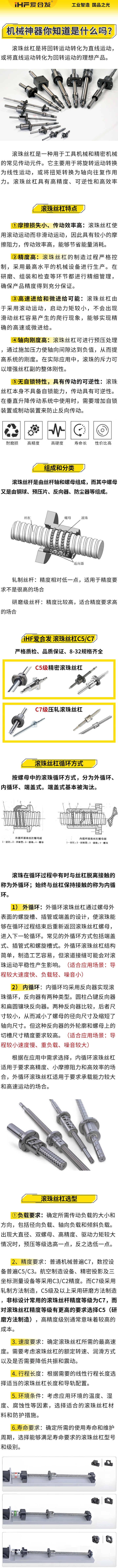 愛合發(fā)：機械神神器，滾珠絲杠循環(huán)方式